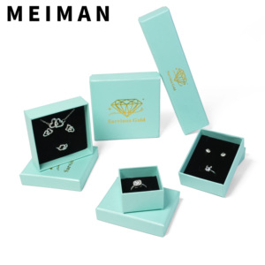 Set di confezioni per gioielli di alta gamma, scatola quadrata lunga per collane, orecchini, <span class=keywords><strong>anelli</strong></span>, per gioiellerie - Product Image 3