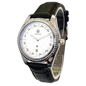 Montre pour homme haut de gamme la plus vendue, avec un design élégant, bracelet en cuir lumineux pour affaires, montre-bracelet résistante à l'eau - Product Image 4