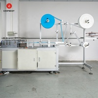 Machine de fabrication de masque de boucle d'oreille extérieure élastique de soudure ultrasonique 3 plis