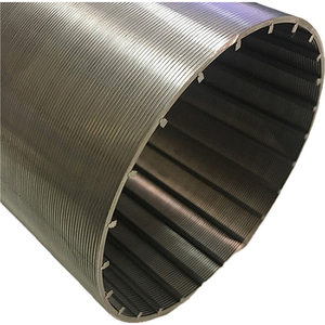 แผ่นกรองลวดสเตนเลสสตีลทนต่อการกัดกร่อนแบบอุตสาหกรรมหน้าจอดรัมแบบหมุนเชื่อมตาข่ายกลึง - Product Image 3