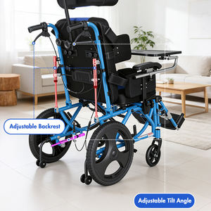 Silla de Ruedas para Niños con Discapacidad, Parálisis Cerebral, Silla de Ruedas para Adultos con Necesidades Especiales, Cochecito para Discapacitados - Product Image 2