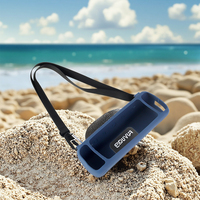Étui de transport en silicone de vente chaude compatible avec le haut-parleur Anker Soundcore Motion + avec bandoulière et mousqueton