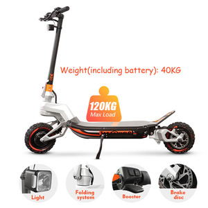 Trottinette auto-équilibrante Titaone X10, 60V, double moteur, autonomie de 100 km, vitesse maximale de 90 km/h, pliable, trottinette à essence - Product Image 5