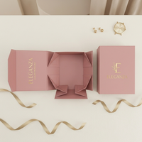 Boîtes cadeaux pliables personnalisées de haute qualité, imperméables, en matériaux recyclés, avec ruban et couvercle magnétique