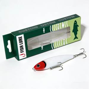 Caja de Plástico Transparente Reciclable con Impresión Personalizada y Base de Cartón Impreso para Señuelos de Pesca - Product Image 3