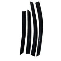 Déflecteurs de fenêtre latérale de voiture, visières noires, pare-pluie, visière de porte, évents, pare-soleil foncé, pour Prius 2003-2011