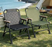 Chaise de camping pliable légère en métal pour pique-nique, pêche et plage, chaise de directeur pliable, vente en gros