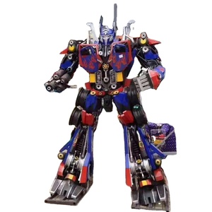 Mouvement de bras de <span class=keywords><strong>Robot</strong></span> en fer de grande taille, <span class=keywords><strong>Robot</strong></span> brillant mobile en métal pour <span class=keywords><strong>Sculpture</strong></span> de jardin de parc de paysage - Product Image 1