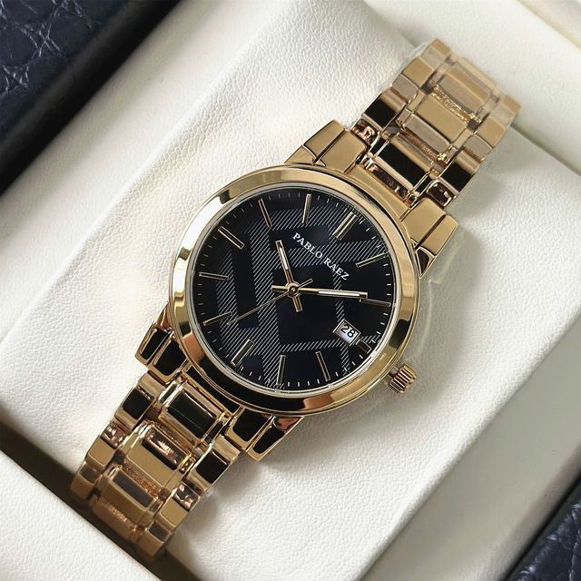 Quartz Watch Pablo RaezWholesale Cross Border Fashion Ladies Classic Light Luxury Waterproof Watch Quartz Gold Chain Wrist