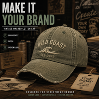 Casquette de baseball vintage en coton délavé, broderie personnalisée, streetwear vierge, visière incurvée, effet vieilli, faible MOQ, chapeau OEM