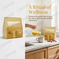 Poudre de thé au lait de curcuma Amaz OEM sous marque privée avec gingembre et cannelle de Ceylan – Mélange Golden Latte
