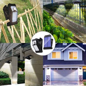 Lampe solaire LED extérieure à allumage automatique, étanche avec capteur IP65, pour jardin, rue, maison, mur, aménagement paysager, alimentée par panneau solaire et batterie - Product Image 6