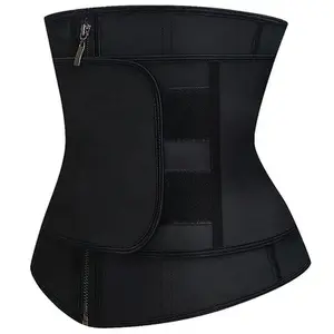 Großhandel Latex Sweat Waist Trainer mit verstellbarem Gürtel für Lady Zip & Hook Waist Trimmer Korsett Shape wear Tummy Wrap Plus Size