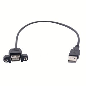 Câble d'extension <span class=keywords><strong>USB</strong></span> avec oreilles de fixation par trous de vis, <span class=keywords><strong>USB</strong></span> 2.0 mâle vers femelle, en cuivre sans oxygène - Product Image 6
