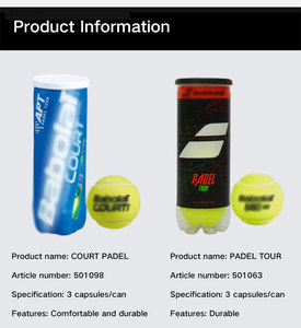 Palline da Padel Ba <span class=keywords><strong>Bolat</strong></span>, 3 Unità, Palline da Allenamento per Campo da Padel - Product Image 4