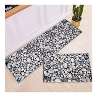Usine chinoise vente en gros pas cher prix impression 3d tapis tapis cuisine tapis ensemble tapis anti-dérapant support tapis 3d tapis maison tapis tapis