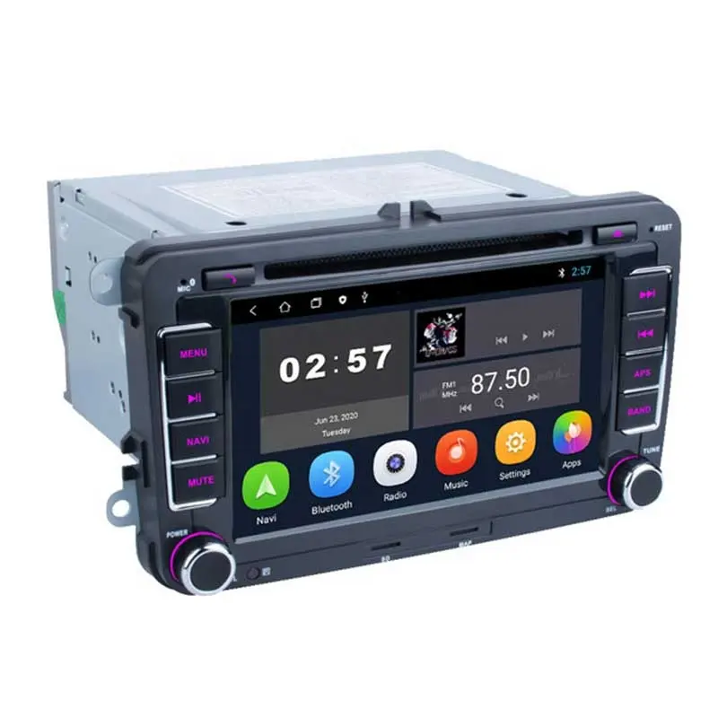Autoradio 7 ", Android, Navigation GPS, DVD, stéréo, pour voiture VW Passat CC, Golf B5/B6, Cabriolet, Tiguan, Jetta, Polo, Touran