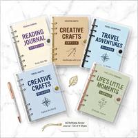 Cuaderno de Viaje con Cubierta de PVC Personalizada, Diario de Lectura Transparente, Cuaderno de Estudiante