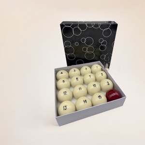 Bolas de billar rusas estándar de resina de 68 mm, juego de 16 piezas para juegos de billar americano - Product Image 1