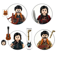 Figuras de Acción Miniatura de Personajes del Juego Escena Apocalíptica DT8908, Joel y Ellie, Bloques de Construcción Educativos de Plástico, Mini Juguetes para Niños