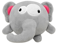 Balle élastique pour chien en peluche, double couche, résistante aux déchirures, pour nettoyer les dents molaires