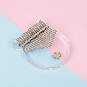 MABET MT-17 <span class=keywords><strong>Kalimba</strong></span> en aluminium transparent à 17 tons, écologique, pour débutants, piano à doigts, jouet anti-stress en forme d'ours - Product Image 5