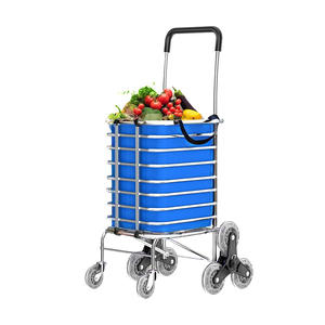 Carrito de compras, carrito plegable para subir escaleras, cesta portátil para verduras, carrito pequeño tipo remolque - Product Image 4
