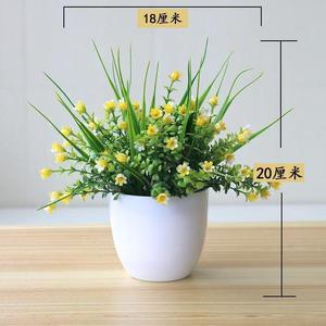 Plantes Artificielles d'Eucalyptus en <span class=keywords><strong>Pot</strong></span> pour la Décoration de Bureau Intérieur et de Table, Petites Plantes Vertes Faux en Gros - Product Image 6