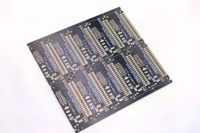 Double Row Pin PCB Adapter Board Black FR4 SMT Through-Hole Circuit Board for Electronic Device Interface Conversion