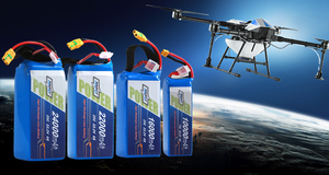 แบตเตอรี่โดรนมาตรฐาน 22.2V 9500mAh 7S LiCoO2 อายุการใช้งานยาวนาน 800 รอบการใช้งาน อุณหภูมิใช้งาน -40~60 องศาเซลเซียส แบตเตอรี่อัจฉริยะสำหรับการบิน - Product Image 3