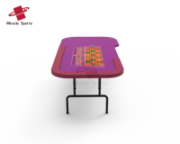 Usine En Gros Professionnel De Qualité En Acier Inoxydable Jambes Pliantes Roulette Roue Poker Table Couleur Personnalisée Jeu Mahjong