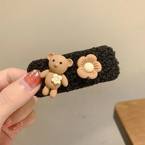 Pinza <span class=keywords><strong>de</strong></span> pelo <span class=keywords><strong>de</strong></span> felpa bonita coreana para niñas, accesorio para el cabello <span class=keywords><strong>con</strong></span> lazo <span class=keywords><strong>de</strong></span> Metal <span class=keywords><strong>de</strong></span> tela para <span class=keywords><strong>Fotos</strong></span> <span class=keywords><strong>de</strong></span> Fiesta para decoración del cabello <span class=keywords><strong>de</strong></span> los niños - Product Image 4