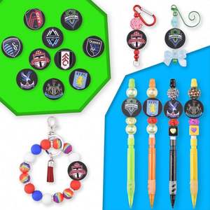 Avrupa özel futbol takımları Logo beyzbol takımı futbol odak boncuk İngiltere İngiltere futbol boncuk Charms için kalem dekorasyon - Product Image 5
