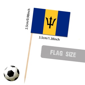 Drapeau de la <span class=keywords><strong>Barbade</strong></span> Dessert Décoration Cure-dents Drapeau Idées de cuisson Petit drapeau <span class=keywords><strong>Plantation</strong></span> - Product Image 2