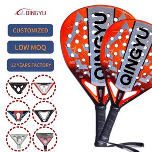 Raquetas de Pádel Qinyu de Alta Calidad, Material de Fibra de Carbono Resistente, para Profesionales, con Cara Suave - Product Image 1