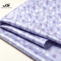 Tissu en satin de soie imprimé, polyester 90 GSM, textile tissé brillant pour robe, vêtement, vente en gros