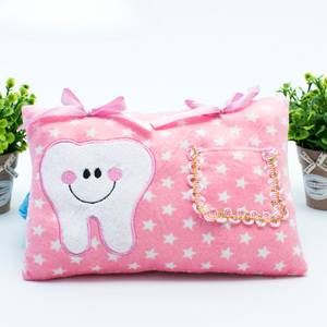 22CM Height PP Cotton Plush Comforter Stuffed <strong>Tooth</strong> <strong>Fairy</strong> <strong>Pillow</strong> &amp; Pouch Bag on Back Custom Unisex Gift - Product Image 2