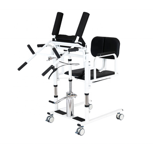 Chaise de <span class=keywords><strong>transfert</strong></span> pour patient, du <span class=keywords><strong>lit</strong></span> à la chaise pliante avec fonction toilette, pour patients handicapés, chaise hydraulique en acier inoxydable - Product Image 2