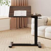 Table de lit moderne réglable en hauteur, bureau d'appoint pour ordinateur portable, avec roulettes cachées, mobile, pour canapé, salon, appartement