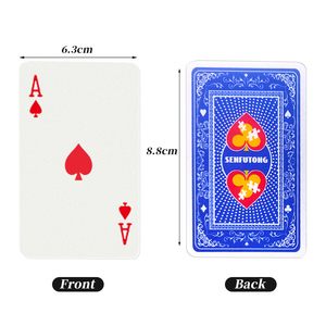 Naipes de póker de material Pvc personalizados, fabricante impermeable, juego de cartas personalizado para adultos - Product Image 3