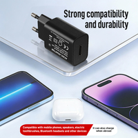 Cargador de Pared USB Tipo-C Shenzhen Lvxiangyuan 5W 5V 1A, Adaptador de Corriente CA/CC, Enchufe Europeo, Certificación CE, RoHS, ERP, REACH, Protección OTP y OVP
