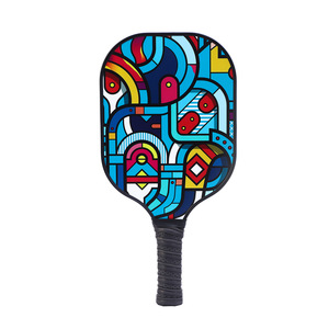 Paleta de Pickleball de Fibra de Vidrio con Núcleo de Carbono, Antideslizante, para Deportes al Aire Libre, Playa, con Mochila y Pelotas - Product Image 4