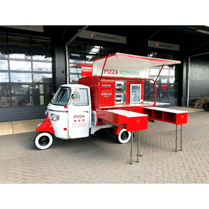 Triciclo móvil personalizado ALLBETTER, carrito de comida, barra de cerveza, camión eléctrico Ape Street, carrito de pizza con camión de comida totalmente equipado - Product Image 3