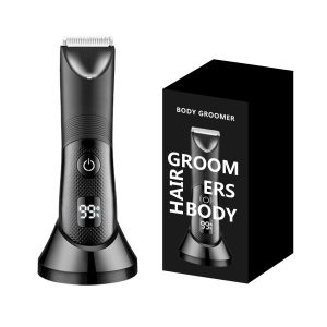 Groin & Body Hair <b>Trimmer</b> Dual-Head Ceramic Blade <b>Trimmer</b> & Foil Blades Waterproof Wet/Dry Groomer Rechargeable <b>Men</b> <b>Ball</b> Shaver - Product Image 2