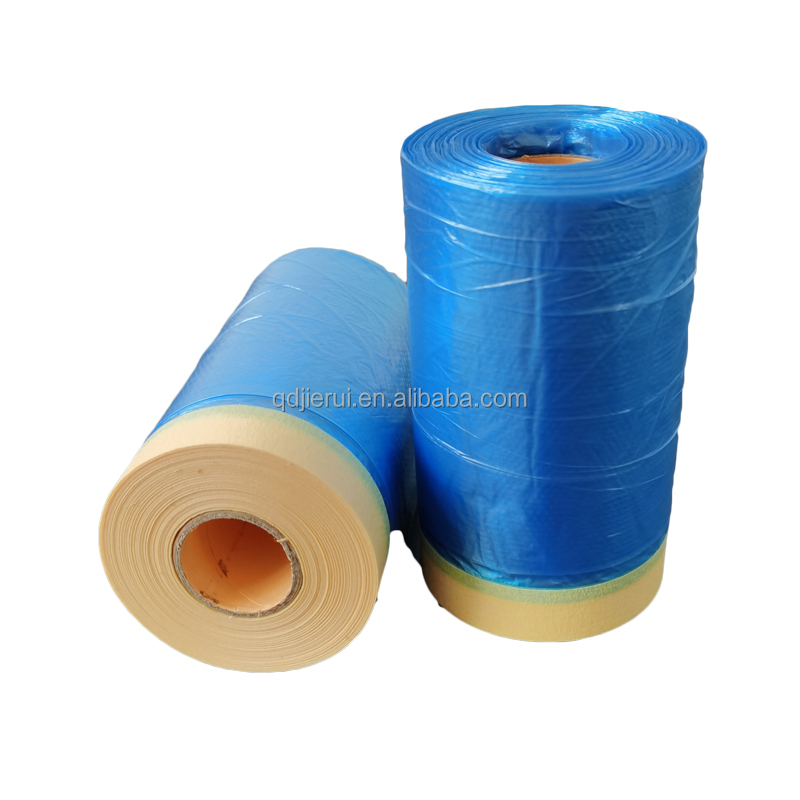 Factory Direct Pre-folded Oversprayed Plastic Protective Film for Car Painting to Cover Walls Furniture Decorative Masking Film