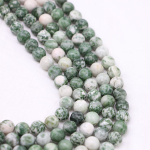 Natural <b>Blue</b> Spotted Stone Loose <b>Beads</b> Round 8mm For Bracelet Making DIY Jewelry Accessories Wholesale - Product Image 3
