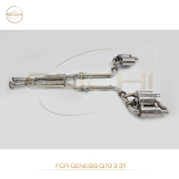 Système d'échappement Catback en acier inoxydable SUS 304 avec valves pour Genesis G70 2017+ 3.3T - Prix usine - Accessoires auto