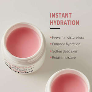 Crème de nuit hydratante pour les lèvres à la framboise biologique, éclaircissante, apaisante, pour les lèvres sèches et gercées, végane, sans silicone - Product Image 3
