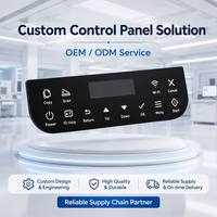 Panneaux tactiles en acrylique personnalisés OEM de différentes tailles et formes avec claviers à membrane adaptés aux équipements de bureau
