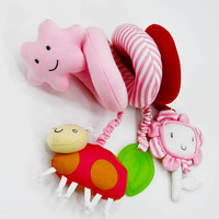 Nouvel Arrivage Jouets pour poussette de nouveau-né, Mobiles de berceau pour bébé, Jouets en peluche suspendus au lit en forme de fleurs, Jouets spirales pour berceau